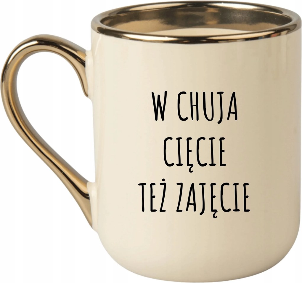 Bögre Elegáns Bézs Arany Rant Vicces Ajándék C**** Vágás Is Elfoglaltság