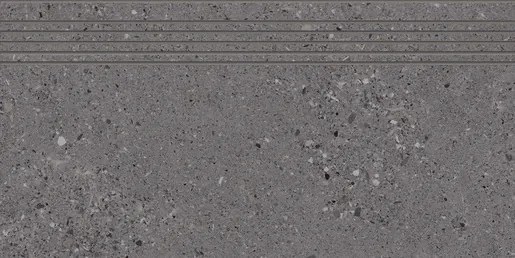 Fineza Breccia Lépcsőlap sötétszürke 30x60 cm matt SCBRECCIA36DGR