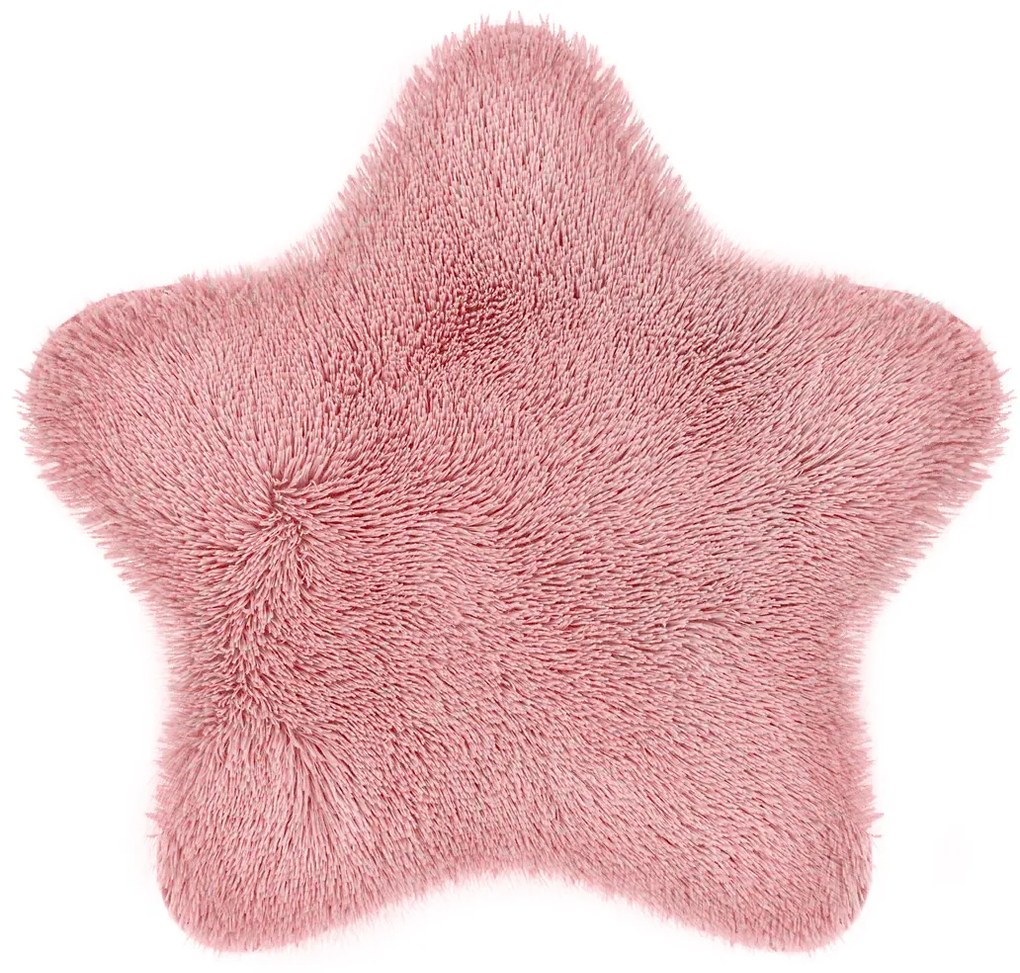 Domarex Soft Star Plush műszőrme, rózsaszín, 60 x 60 cm