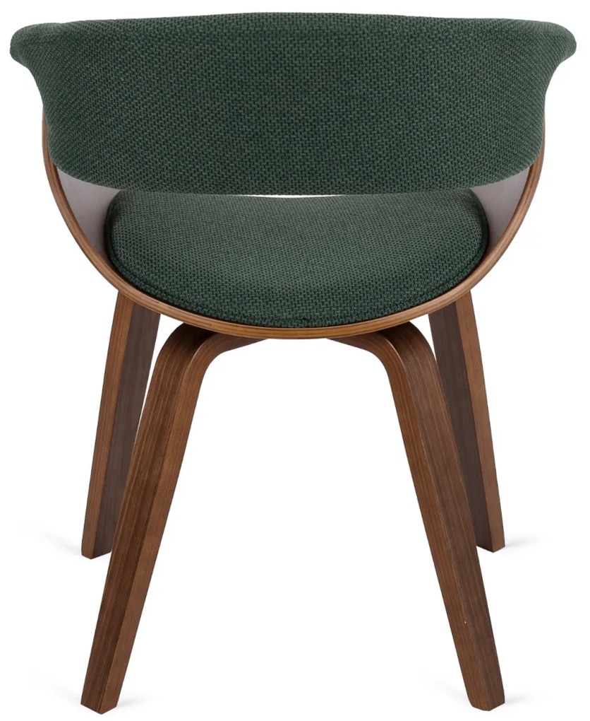 Elegáns Étkezőszék Zöld/Dió Színben. GARY 2