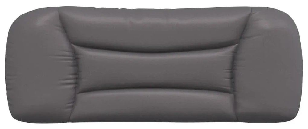 szürke műbőr fejtámla párna 100 cm