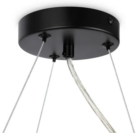 Maytoni MOD545PL-11B - Csillár zsinóron DALLAS 11xG9/28W/230V fekete