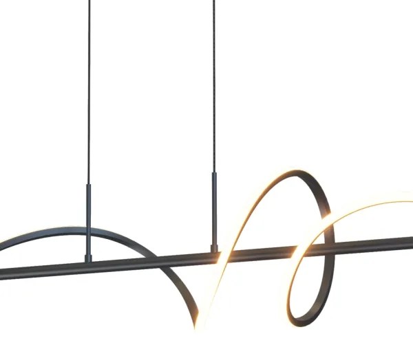 ONLI - LED Csillár zsinóron TWIST LED/30W/230V 4000K fekete