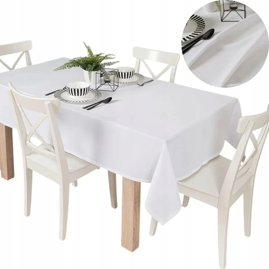 Abrosz Vízálló Asztalra Aruba 120x160cm szín 001 fehér