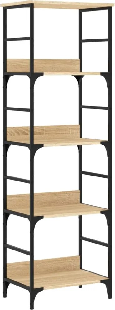 vidaXL sonoma tölgy színű szerelt fa könyvespolc 50 x 33 x 153 cm