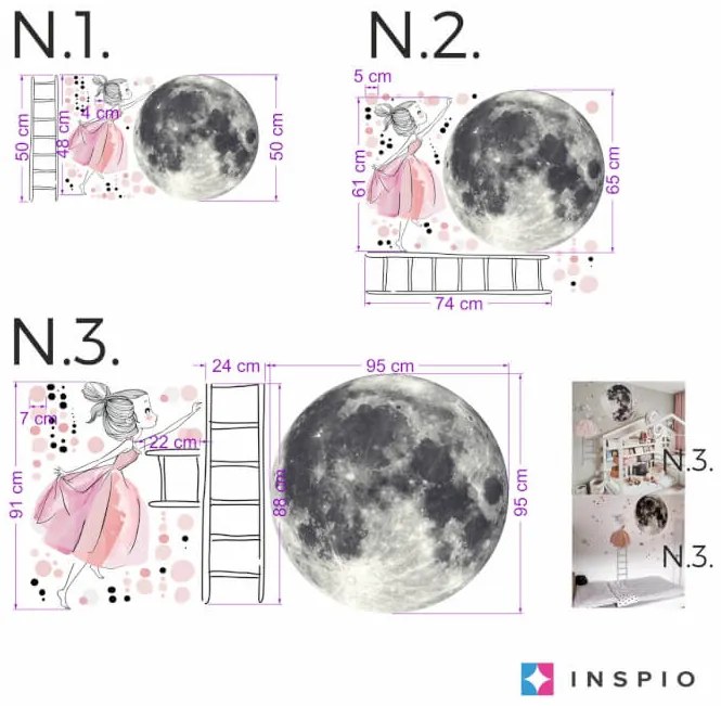 INSPIO Falmatrica - Hold és kislány létrával