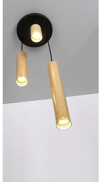 Csillár zsinóron TUBO 3xGU10/25W/230V