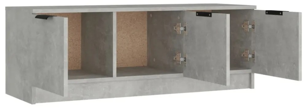 betonszürke szerelt fa TV-szekrény 102 x 35 x 36,5 cm