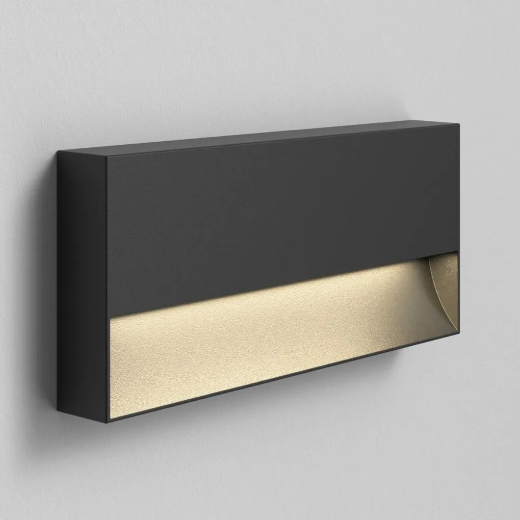 ASTRO LIGHTING 1466002 MORI Modern Kültéri Fali Lámpa Fekete Struktúra LED IP65