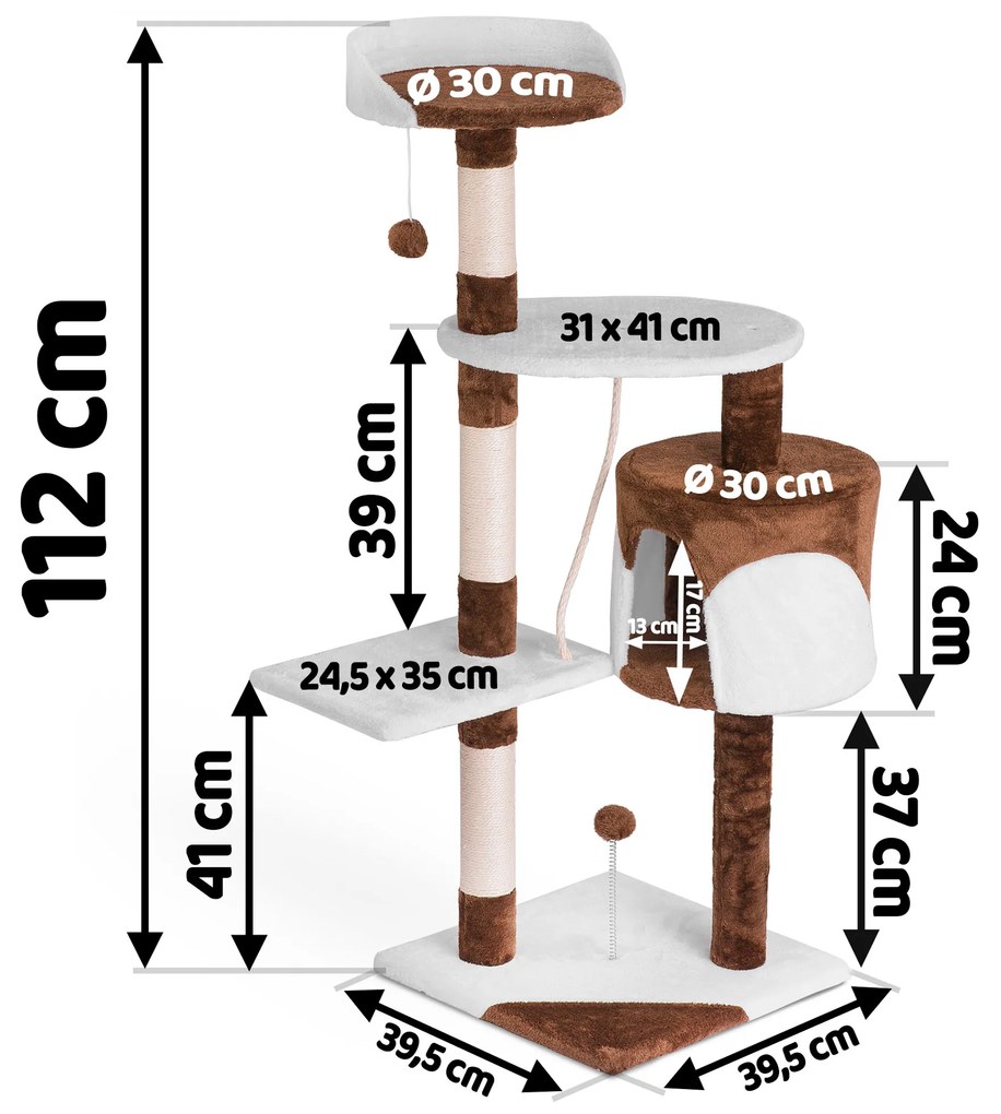 Macskakaparó / macskafekhely Sora 112cm L DR-260