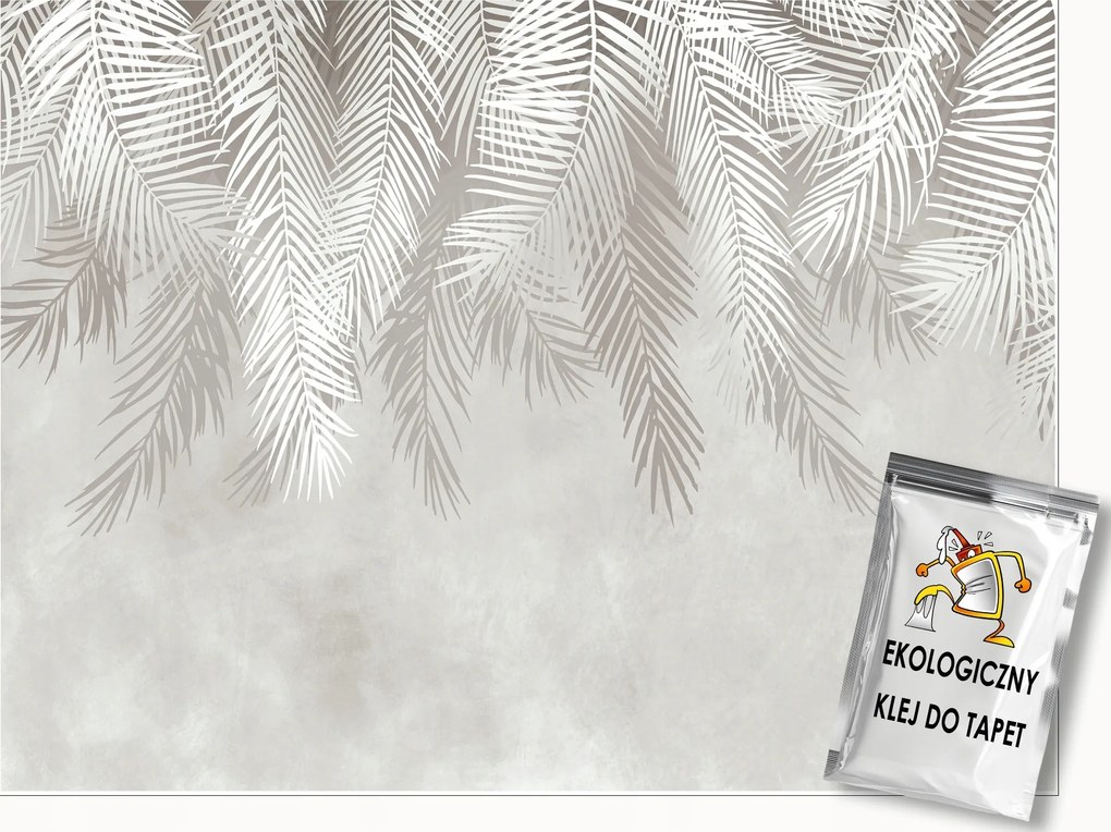 Fotótapéta Pálmalevelek Tollak Hálószoba Nappali Fali Tapéta 400x280