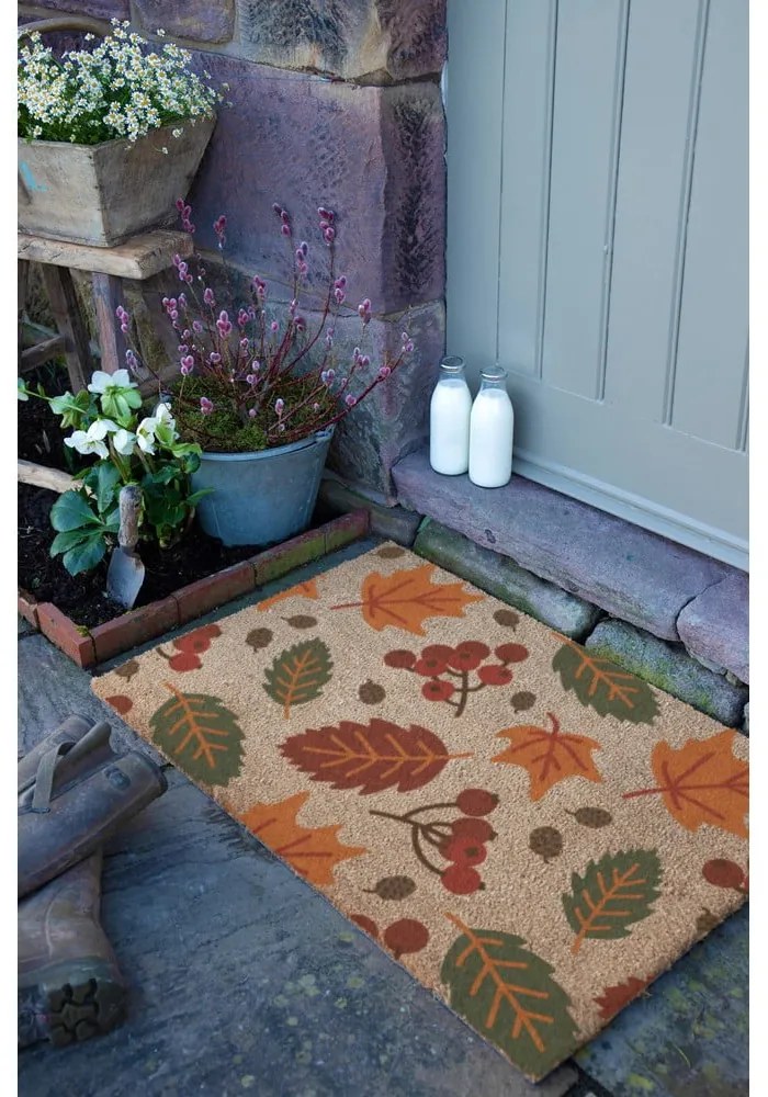 Kókuszrost lábtörlő 40x60 cm Autumn Leaves – Artsy Doormats