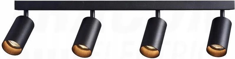 Mennyezeti spotlámpa, állítható, fekete 4xGU10 SPGU10MA4B