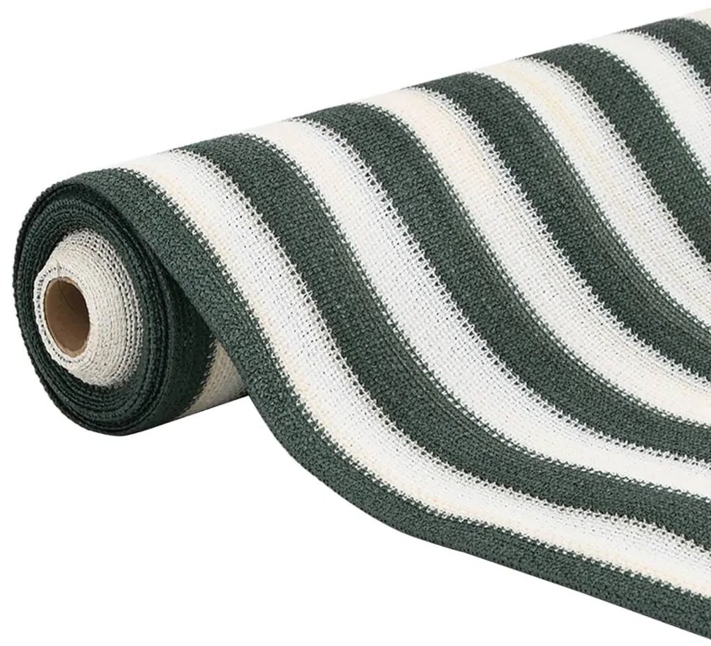 Zöld és fehér HDPE belátásgátló háló 1 x 50 m 75 g/m²