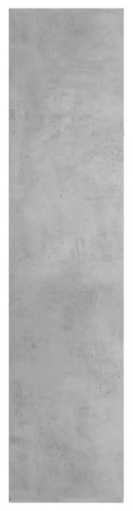 betonszürke szerelt fa könyv-/tálalószekrény 66 x 30 x 130 cm