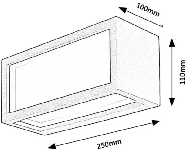 Rabalux 77099 - LED Kültéri fali lámpa LUBLIN LED/10W/230V IP54 fekete