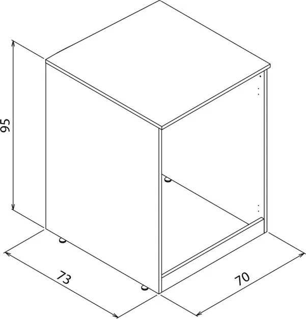 Bosco fürdőszobaszekrény, 70 cm – TR785PNC1460