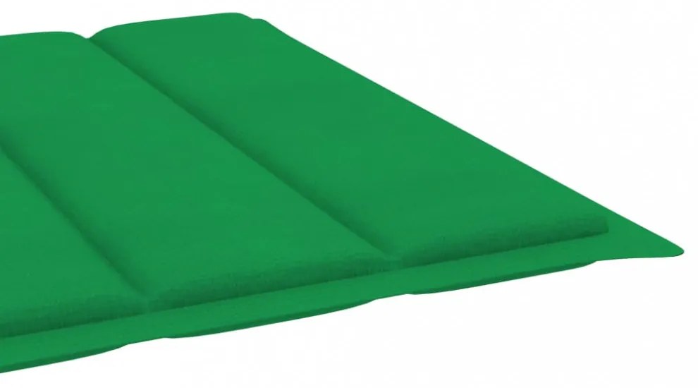 zöld oxford szövet napozóágy párna 200 x 70 x 3 cm
