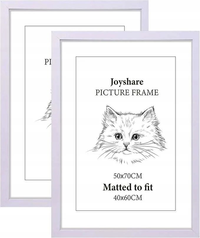 Keret 50x70 Fehér 2 db-os plexi Mdf szett matrac 39x59 Függőleges/Szint