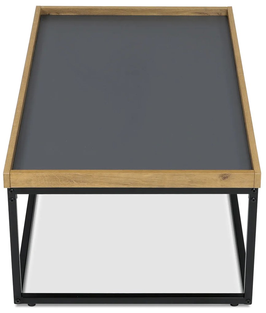 Konferenciaasztal élű és keretes lábakkal, 100 x60 x 39 cm