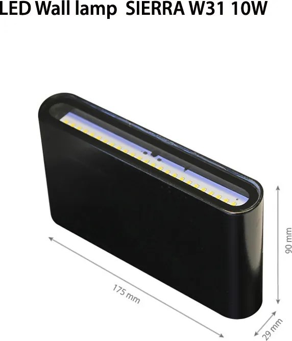 ICON SIERRA-W31-10W SIERRA Modern Kültéri Fali Lámpa LED IP44