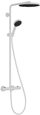 Hansgrohe Pulsify S Puro zuhanyrendszer termosztatikus csapteleppel fehér matt 24237700