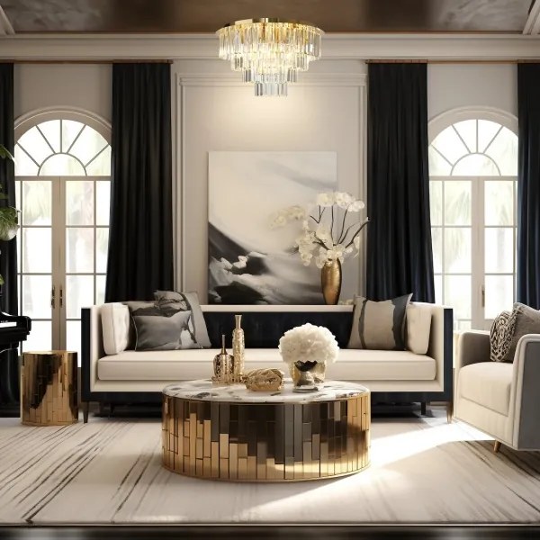 Mennyezeti lámpa MILANO 9xE14/40W/230V arany