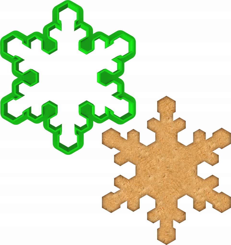 Karácsonyi Forma Mézeskalács lyukasztó Karácsony Hópehely