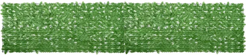 vidaXL zöld leveles erkélyparaván 500 x 100 cm