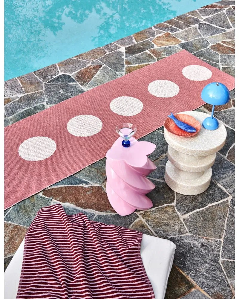 Világospiros kültéri-beltéri futószőnyeg 70x280 cm Vera Pop Blush – Pappelina