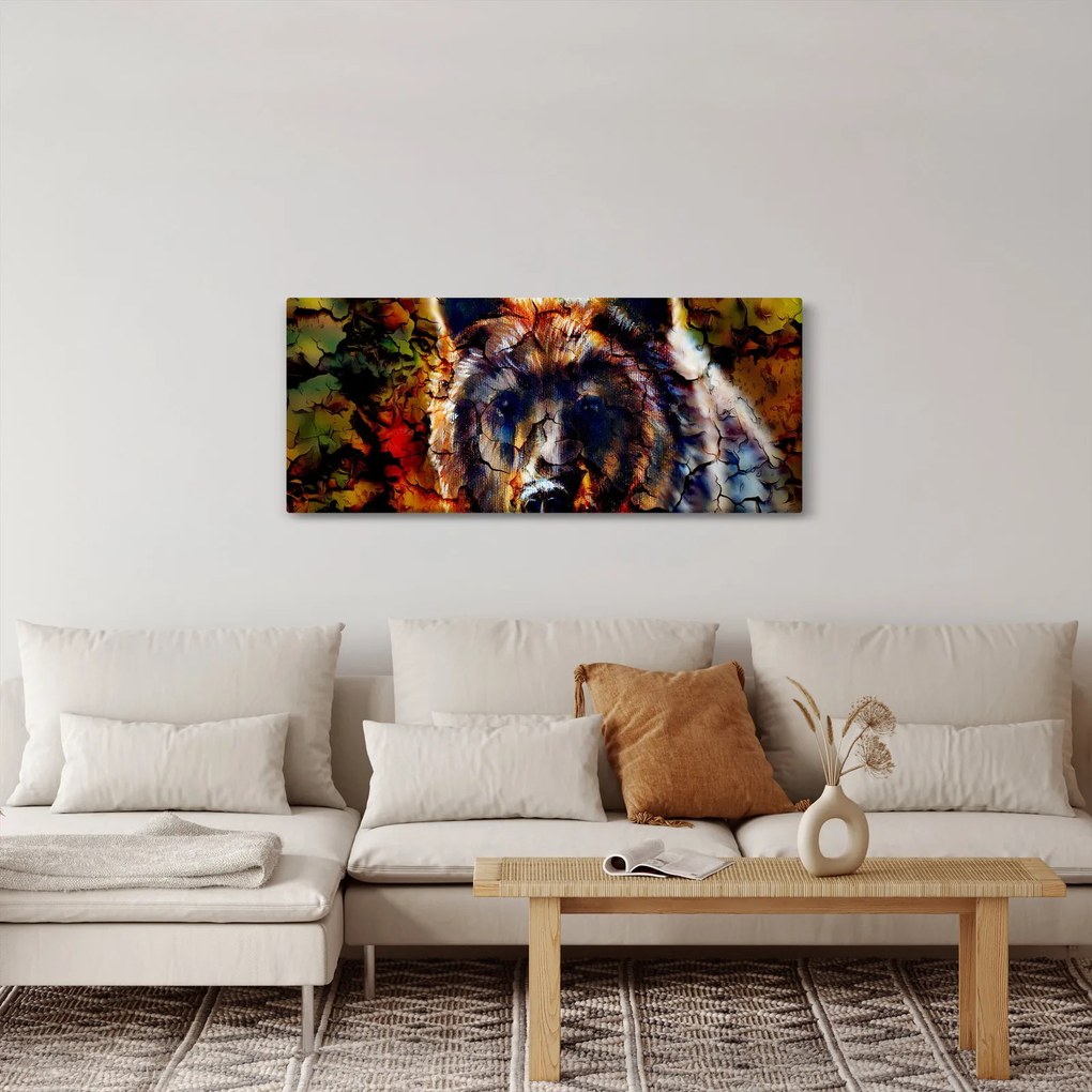 Kép - Medve, festmény (120x50 cm)