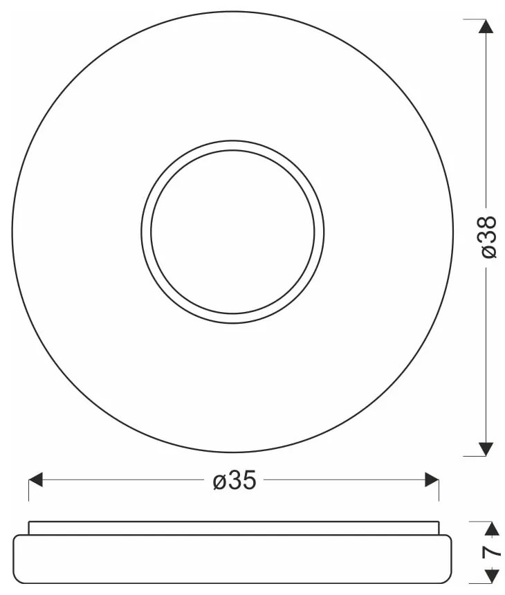 Fehér LED mennyezeti lámpa 38x38 cm Bubbles – Candellux Lighting