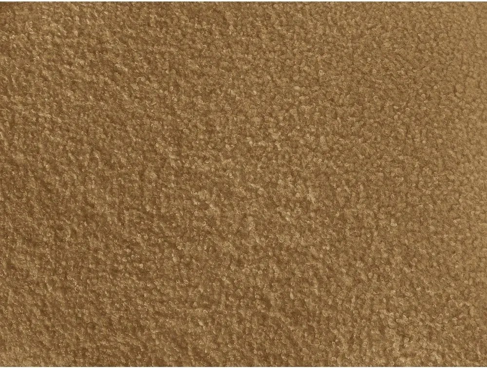 Mustársárga forgó buklé fotel Elina – Bobochic Paris