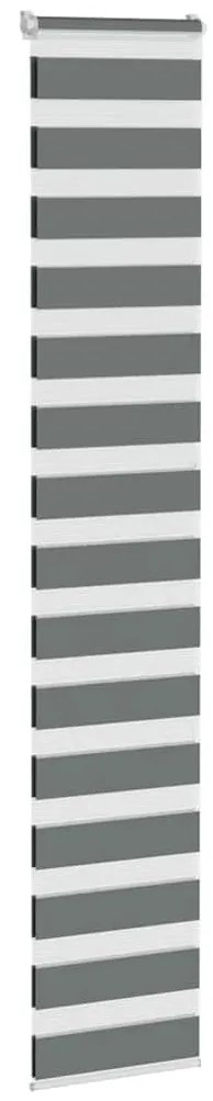 zebrafüggönnyel sötét szürke szövetszélesség 45,9 cm poliészter