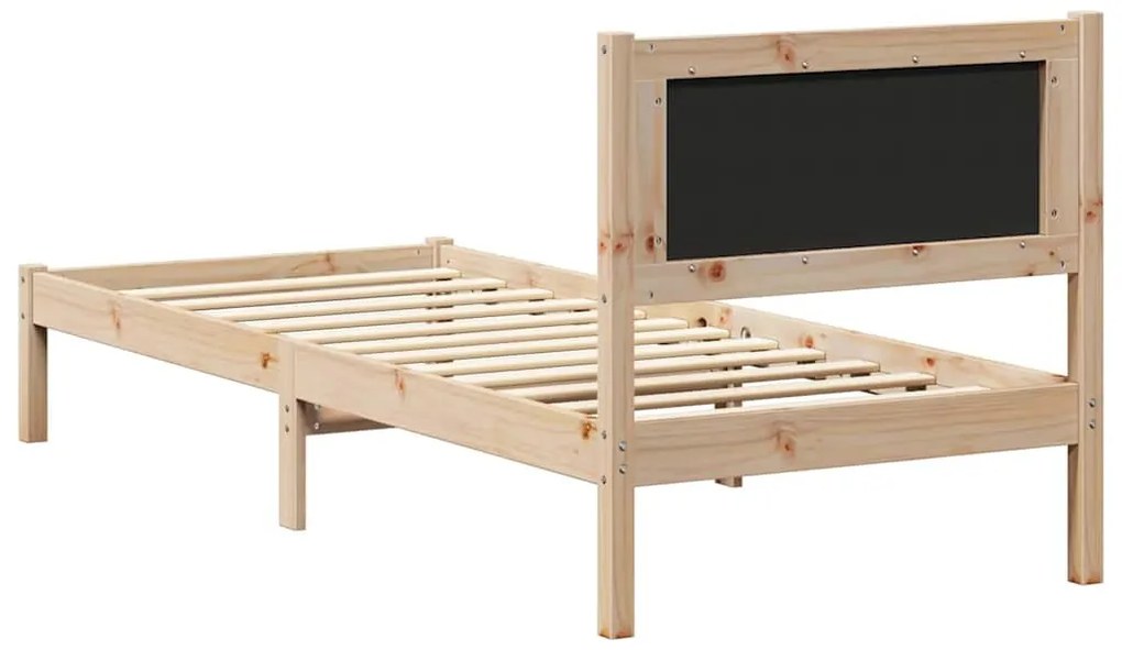 Ágykeret Kárpitozott Fejtámlával Tópszínű 80 x 200 cm