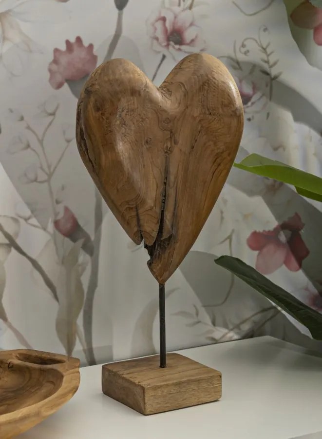 Dobu szobor teak 25x12x45cm