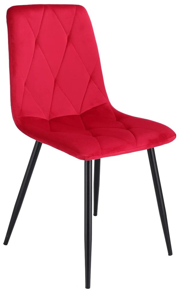 Étkezőszék DORA - amarant/fekete