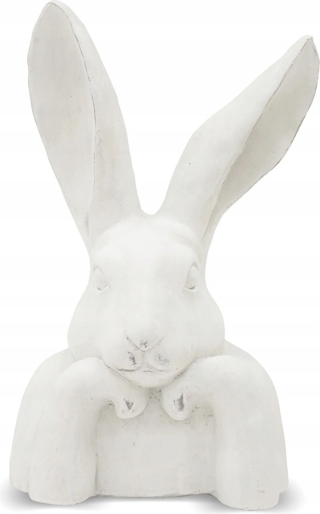 Húsvéti figura nyuszi dekoráció fehér fej szobor