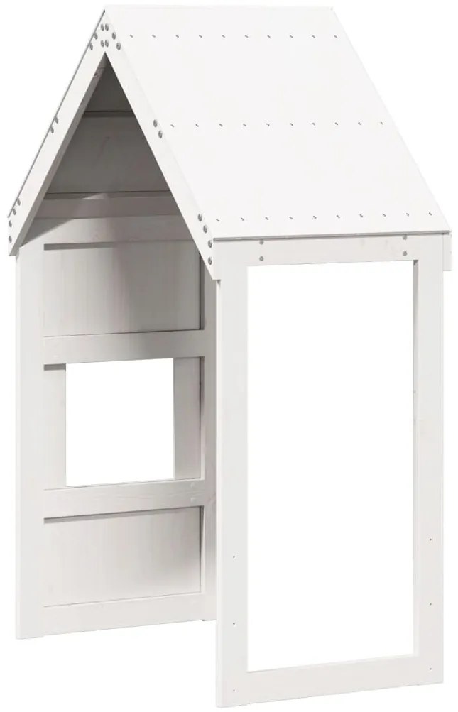 fehér tömör fenyőfa gyerekágytető 55 x 84 x 132 cm