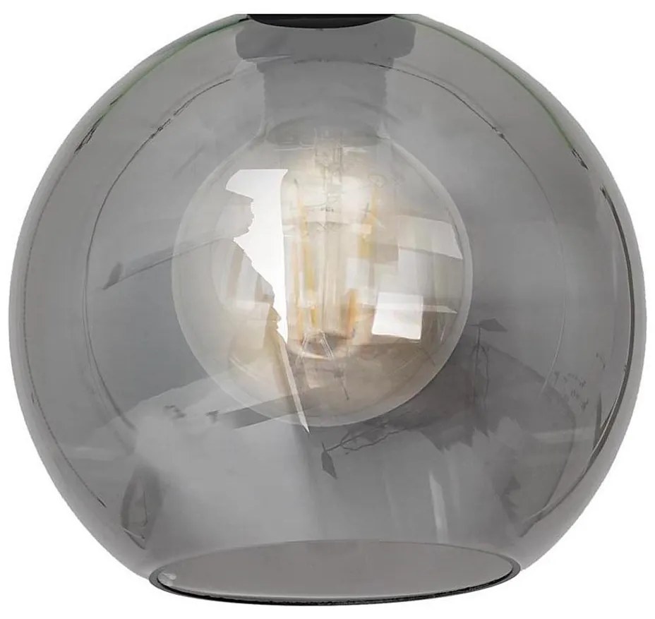 Univerzális SOFIA E27 pótüveg, 20 cm átmérő, füstös fekete