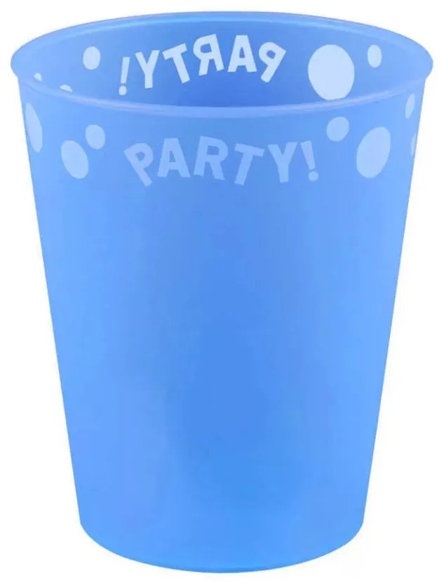 Blue, Kék micro prémium műanyag pohár 250 ml