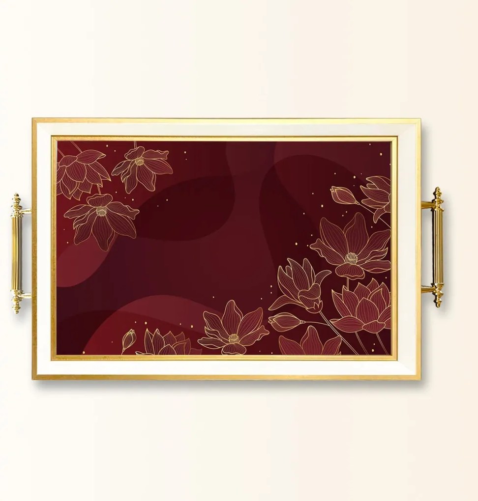 Üveg tálca, 38×24 cm – TPB9765
