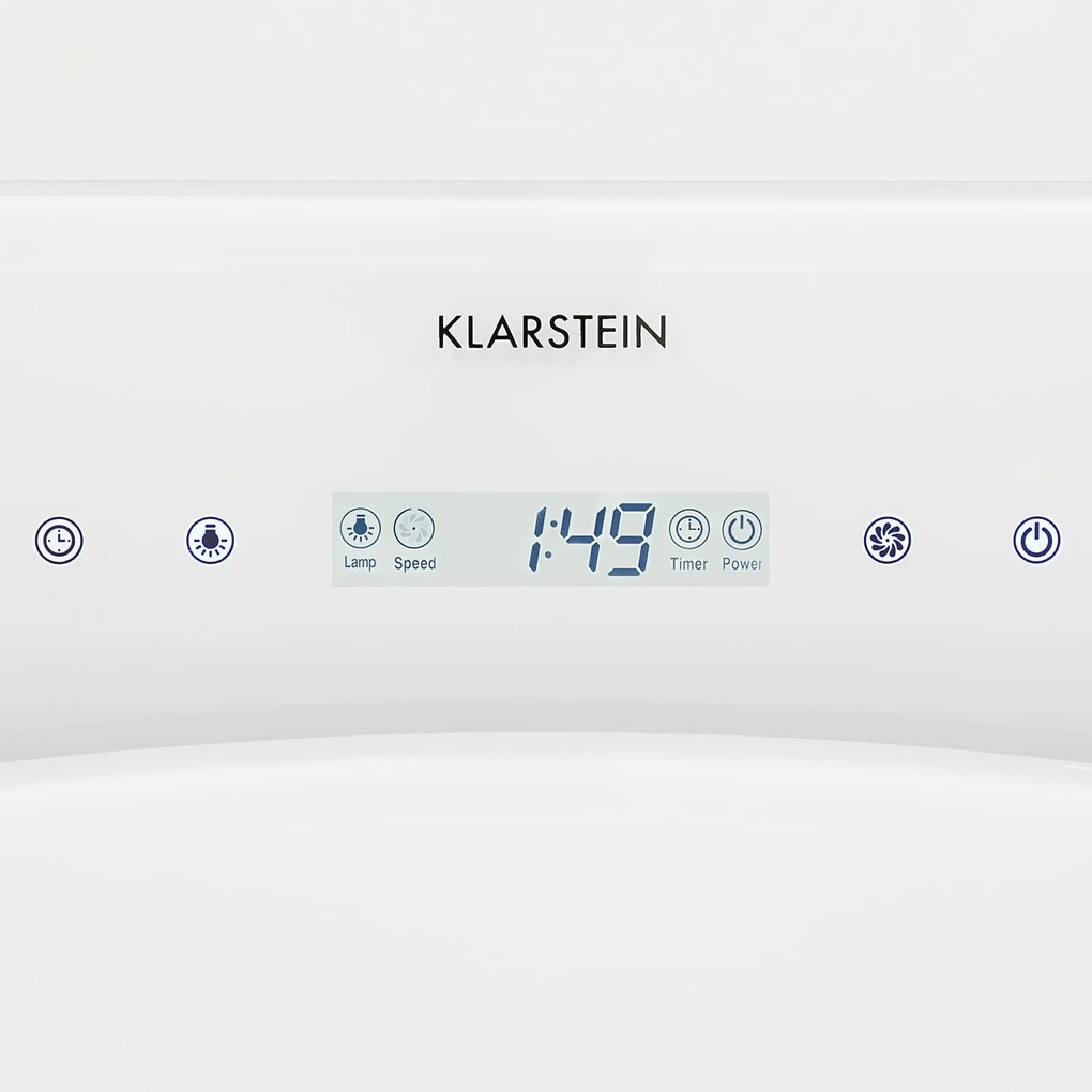 Klarstein Secret Service, mennyezeti páraelszívó, 220 W, érintőképernyős, üveg, LED