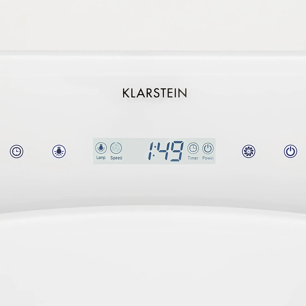 Klarstein Secret Service, mennyezeti páraelszívó, 380 W, érintőképernyős, üveg, LED