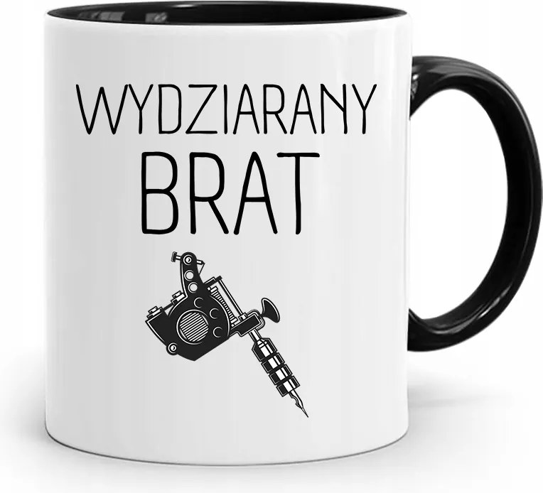 Bögre Fekete Ajándék Testvérnek Kitűzött Testvér nyomott mintával