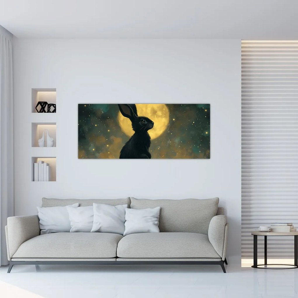 Kép - Nyúl és hold (120x50 cm)