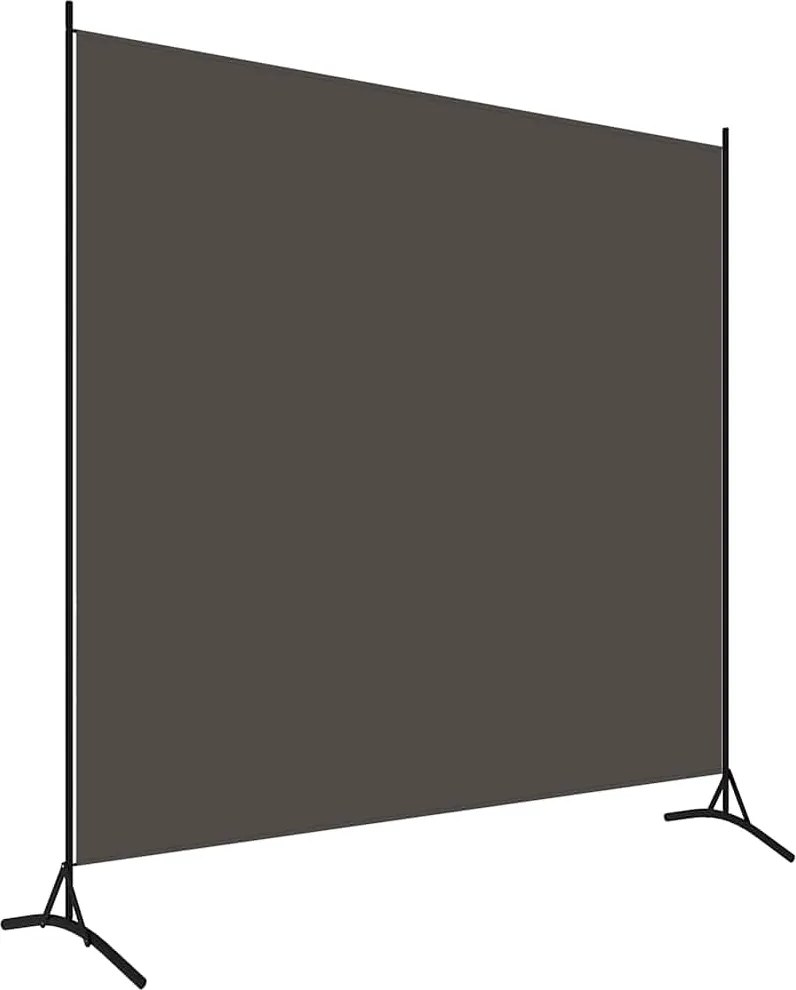 vidaXL antracitszürke 1 paneles szövet paraván 175 x 180 cm