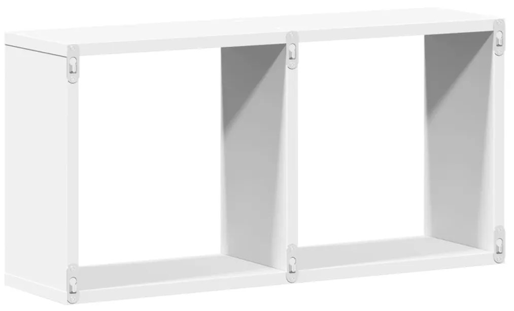 fehér szerelt fa faliszekrény 60 x 16 x 30 cm