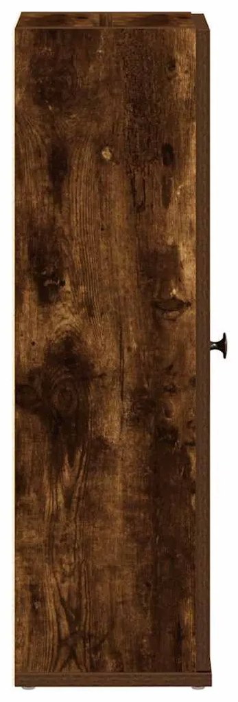 füstös tölgy fürdőszobaszekrény tekercstartóval 20,5x22x72 cm