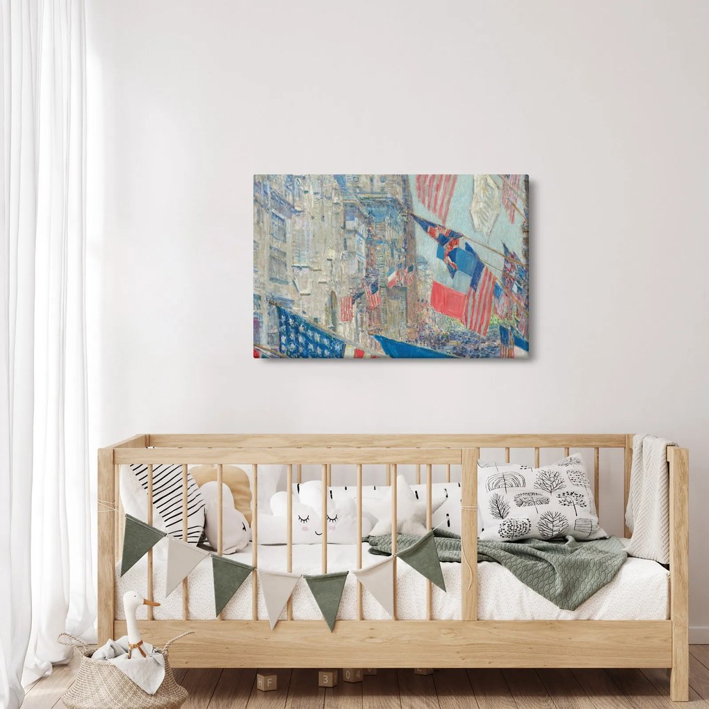 Kép - Childe Hassam, Allies day, reprodukciók (90x60 cm)